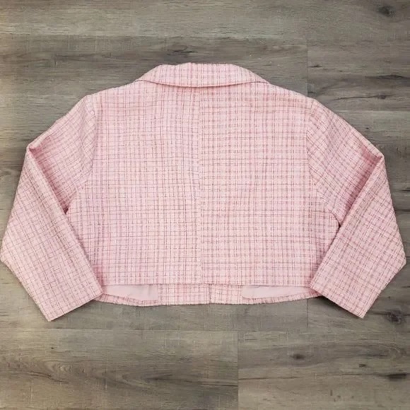NWT Cropped Tweed Blazer - Picture 5 of 6